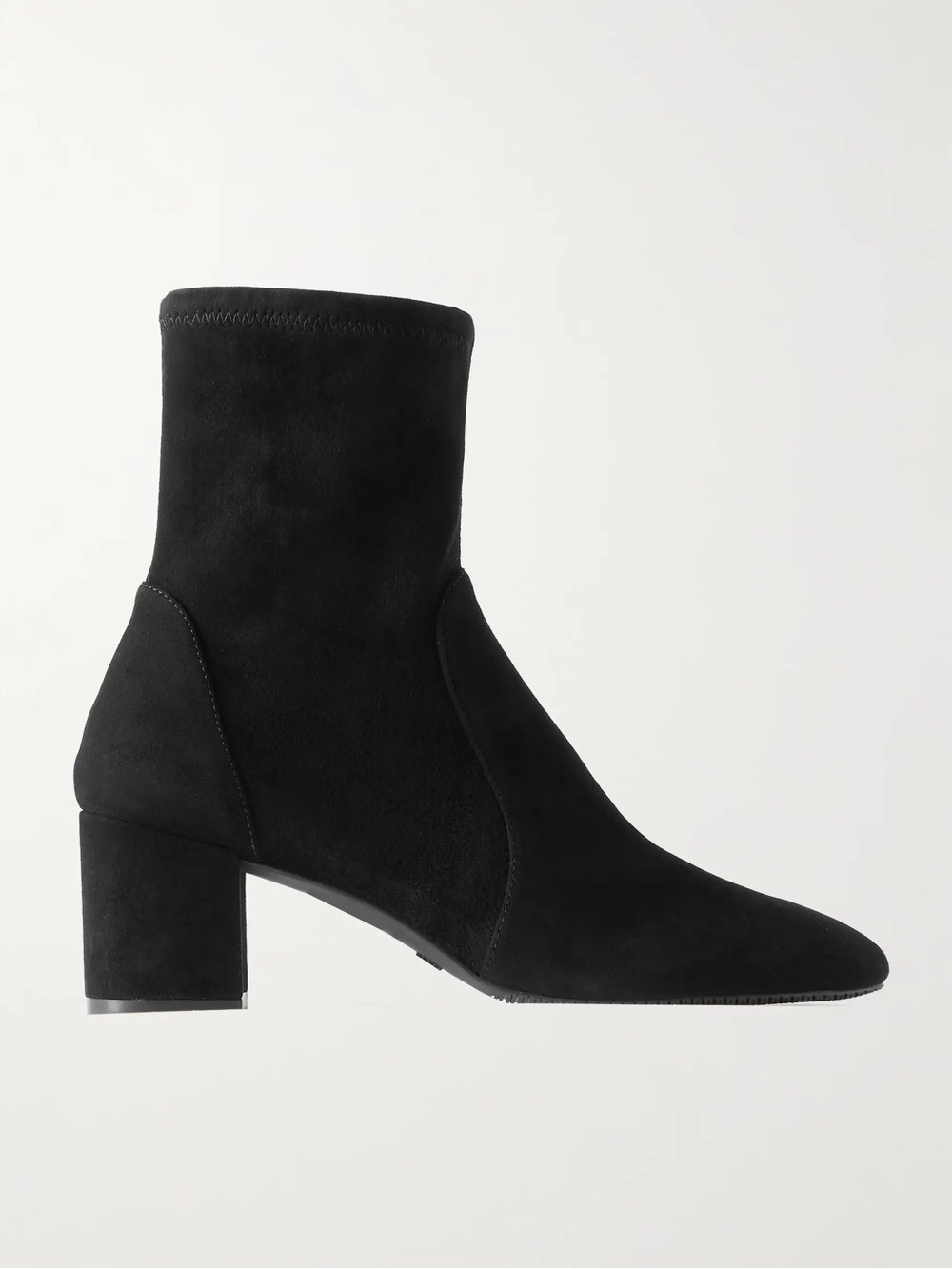 Stuart Weitzman Yuliana suede sock boots Classic Black Suede Mid-Heel Ankle 9.5